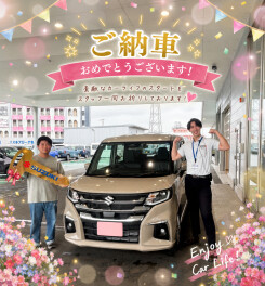 【祝ご納車】広々快適！ソリオで移動も楽しく！！